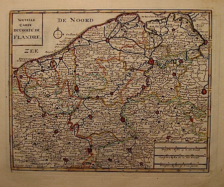 De Leth Hendrick Nouvelle carte du Comté de Flandre 1770 ca. Amsterdam